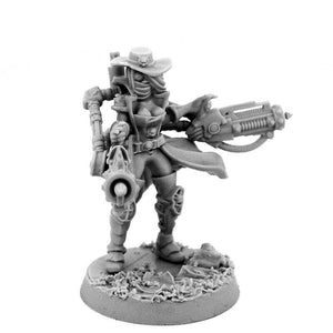 Wargames Exclusive HERESY HUNTER FEMALE INQUISITOR WITH SERVO HEAVY BEAMERS New - TISTA MINIS