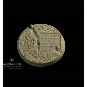 Alien Lab Miniatures TEMPLE RUINS ROUND BASES 60MM #2 New - Tistaminis
