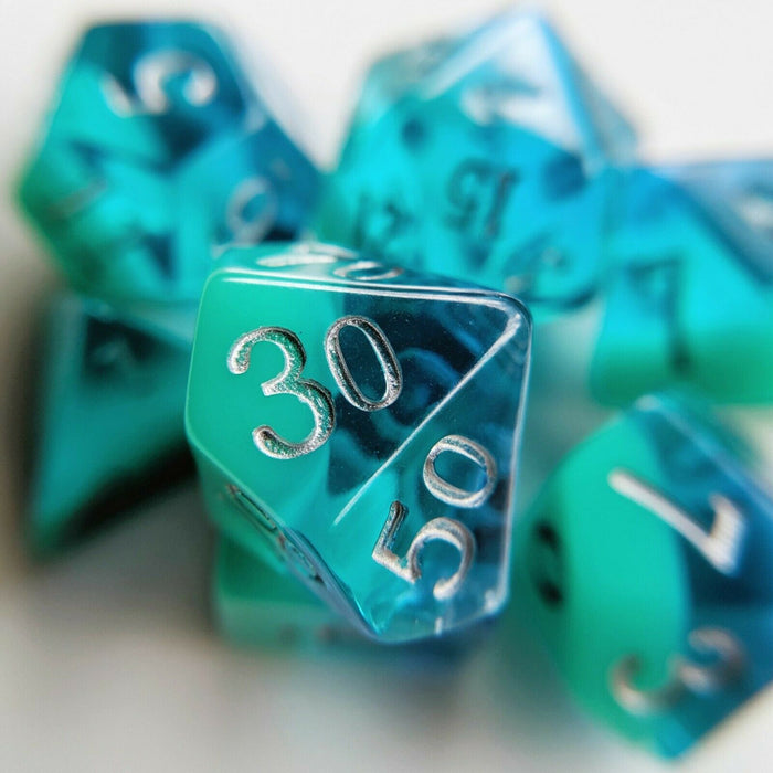 Little Dragon BIRTHDAY DICE DECEMBER TURQUOISE New - TISTA MINIS