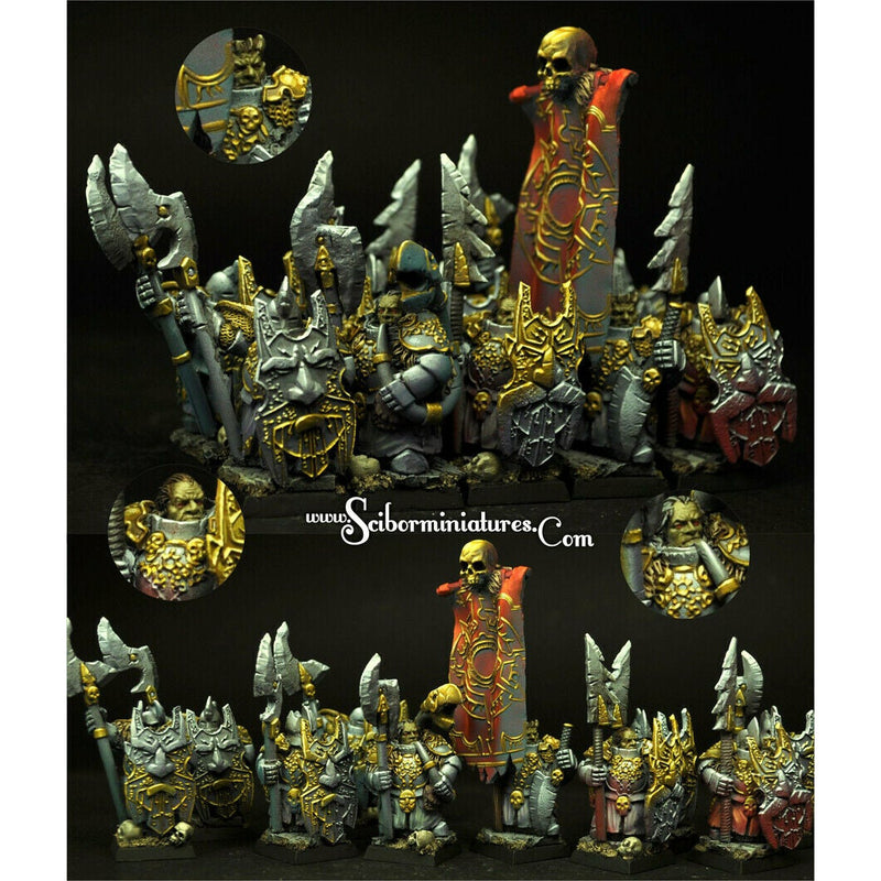 Scibor Miniatures Dark Guard Evil Dwarves 10 miniatures (10) New - TISTA MINIS