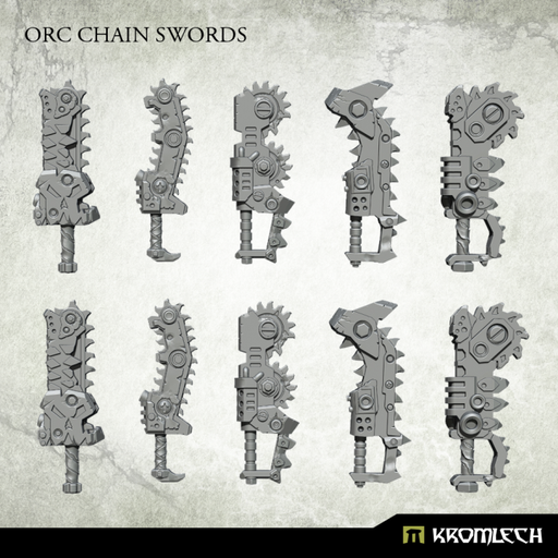 Kromlech Orc Chain Swords (10) New - Tistaminis