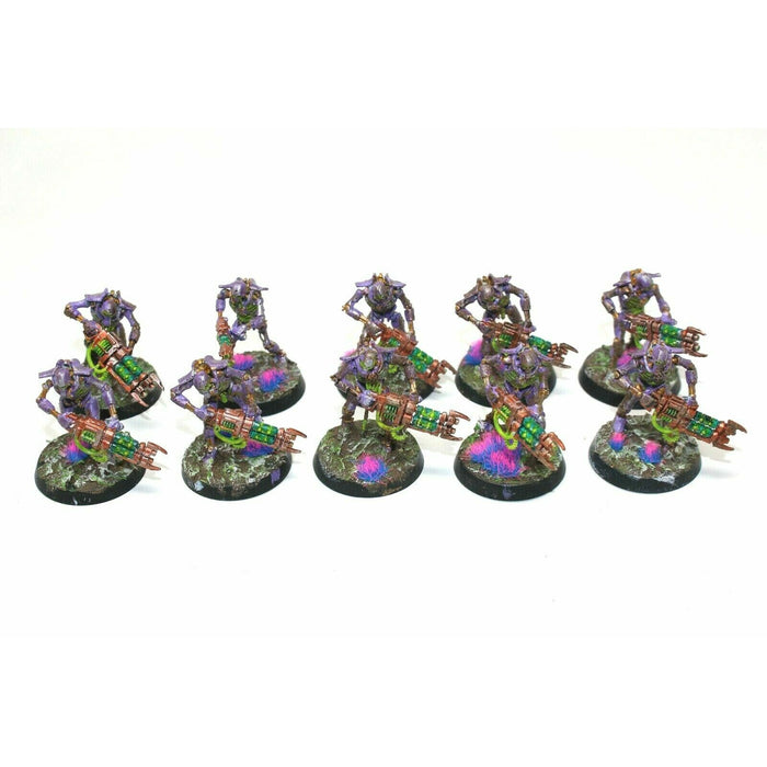 Warhammer Necrons Warriors With Gauss Reapers Well Painted JYS93 - Tistaminis