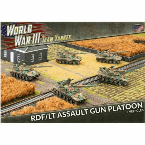 World War 3: Team Yankee American RDF/LT Assault Gun Platoon  New - TISTA MINIS