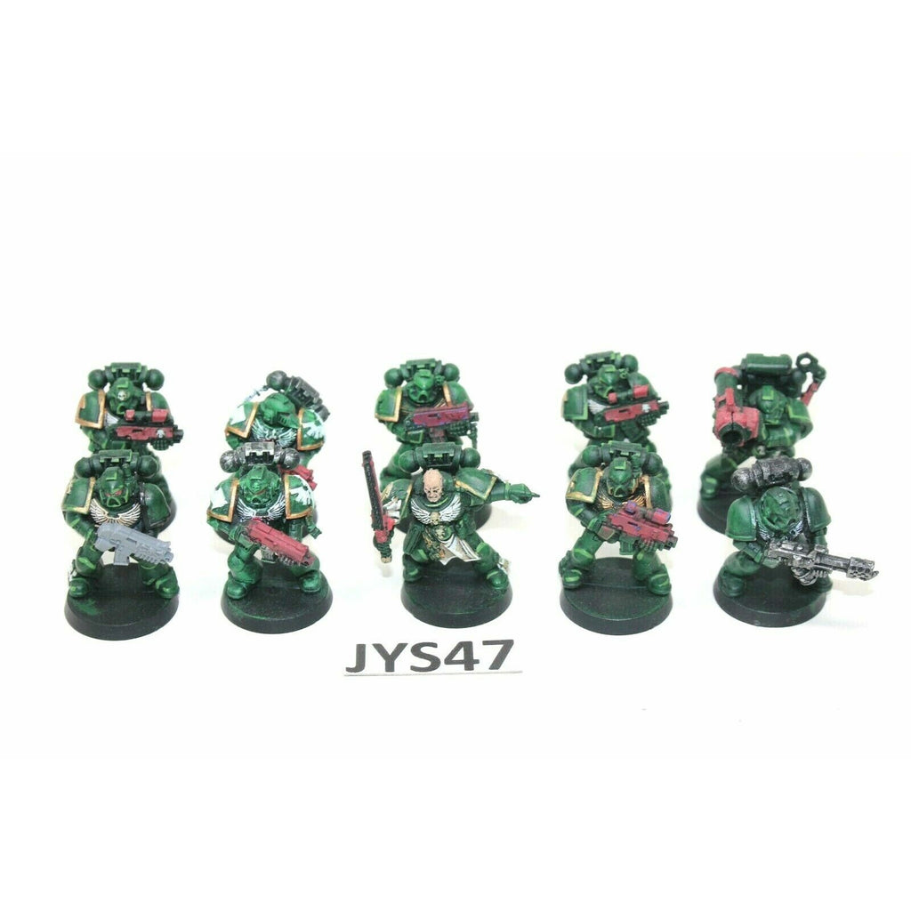 Space Marines Dark Angles Tactical Squad With Flamer And Missile Launcher JYS47 - Tistaminis