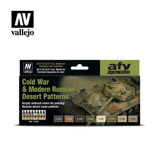 Vallejo COLD WAR & MODERN RUSSIAN DESERT PATTERNS Paint Set New - TISTA MINIS