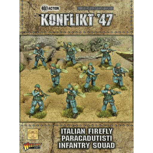 Bolt Action: Konflikt '47 - Italian Firefly Paracadutisti Infantry Squad New - TISTA MINIS