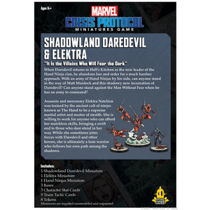 Marvel Crisis Protocol: Shadowland Daredevil & Elektra PRE-ORDER March 11 - Tistaminis