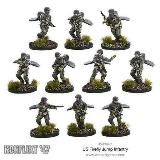 Bolt Action: Konflikt '47 - US Firefly Jump Infantry New - TISTA MINIS