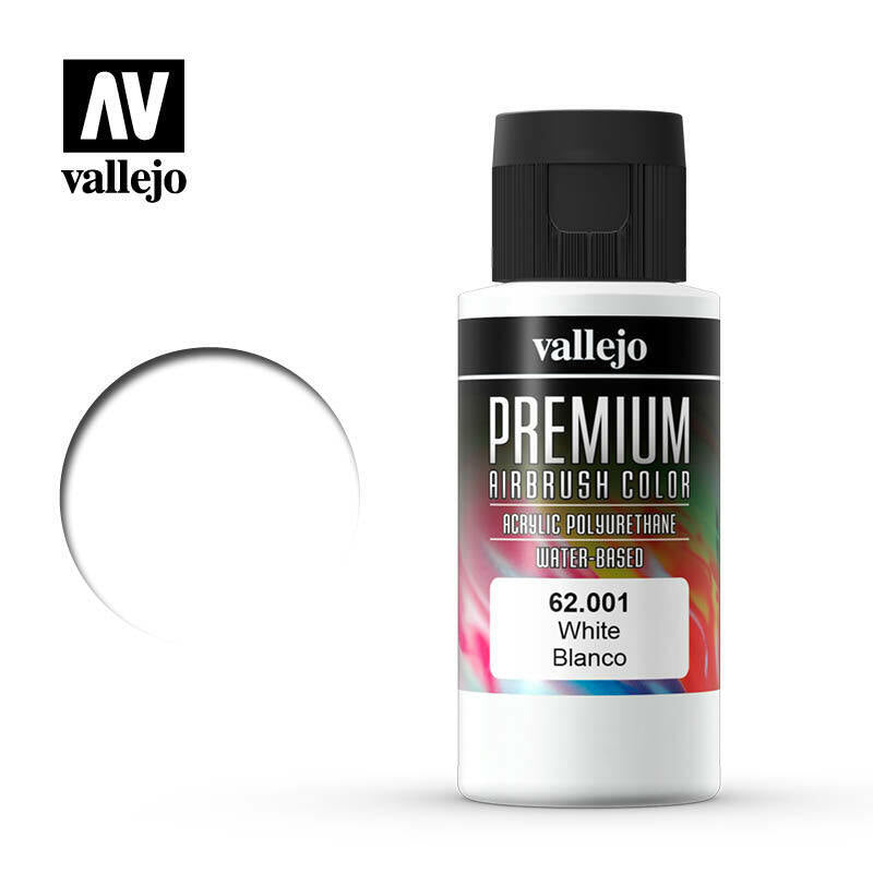 Vallejo Premium Color Paint White - VAL62001 - Tistaminis
