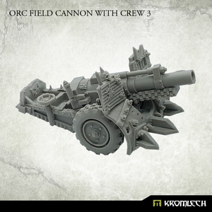 Kromlech Orc Field Cannon with Crew 3 New - TISTA MINIS