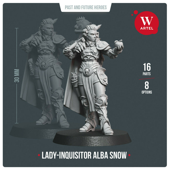 Artel Miniatures - Lady-Inquisitor Alba Snow New - TISTA MINIS