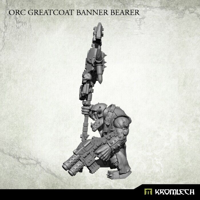 Kromlech Orc Greatcoat Banner Bearer New - TISTA MINIS