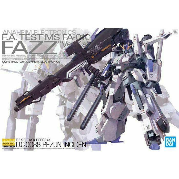 Bandai FAZZ (Ver.Ka) "Gundam Sentinel", Bandai Spirits MG 1/100 New - TISTA MINIS