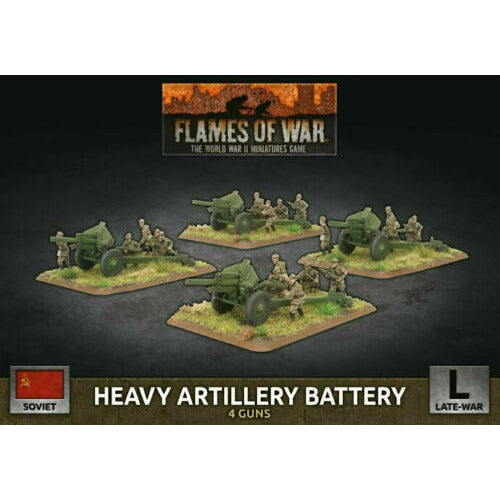 Flames of War Soviet Heavy Artillery Battery New - TISTA MINIS