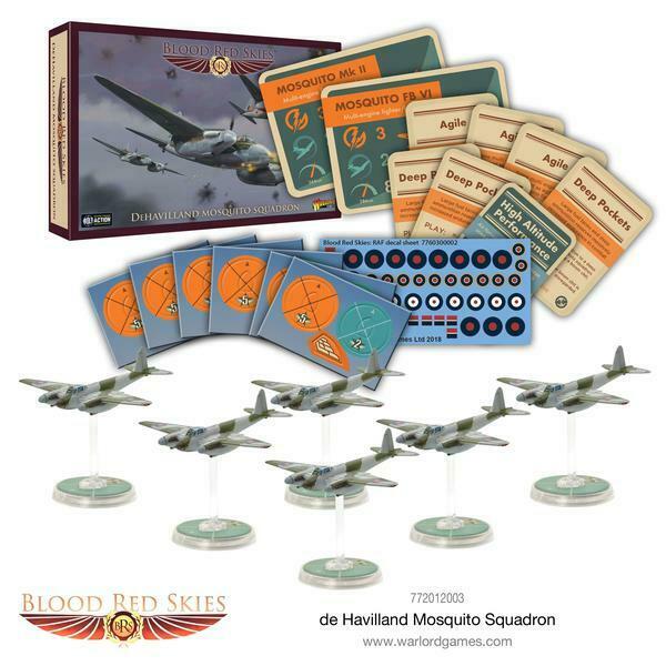 Blood Red Skies de Havilland Mosquito Squadron New - TISTA MINIS