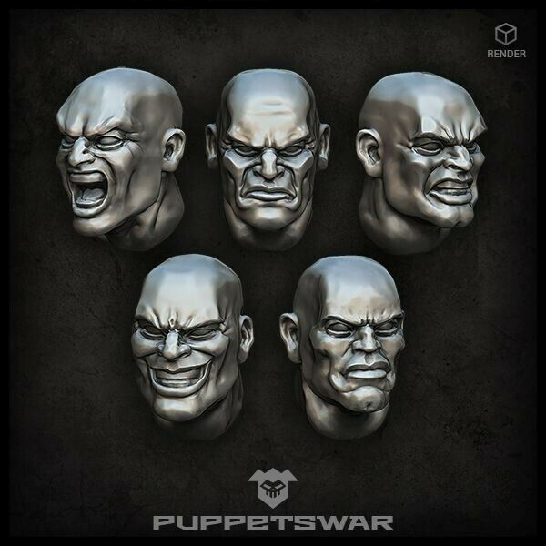 Puppets War Bald heads New - Tistaminis