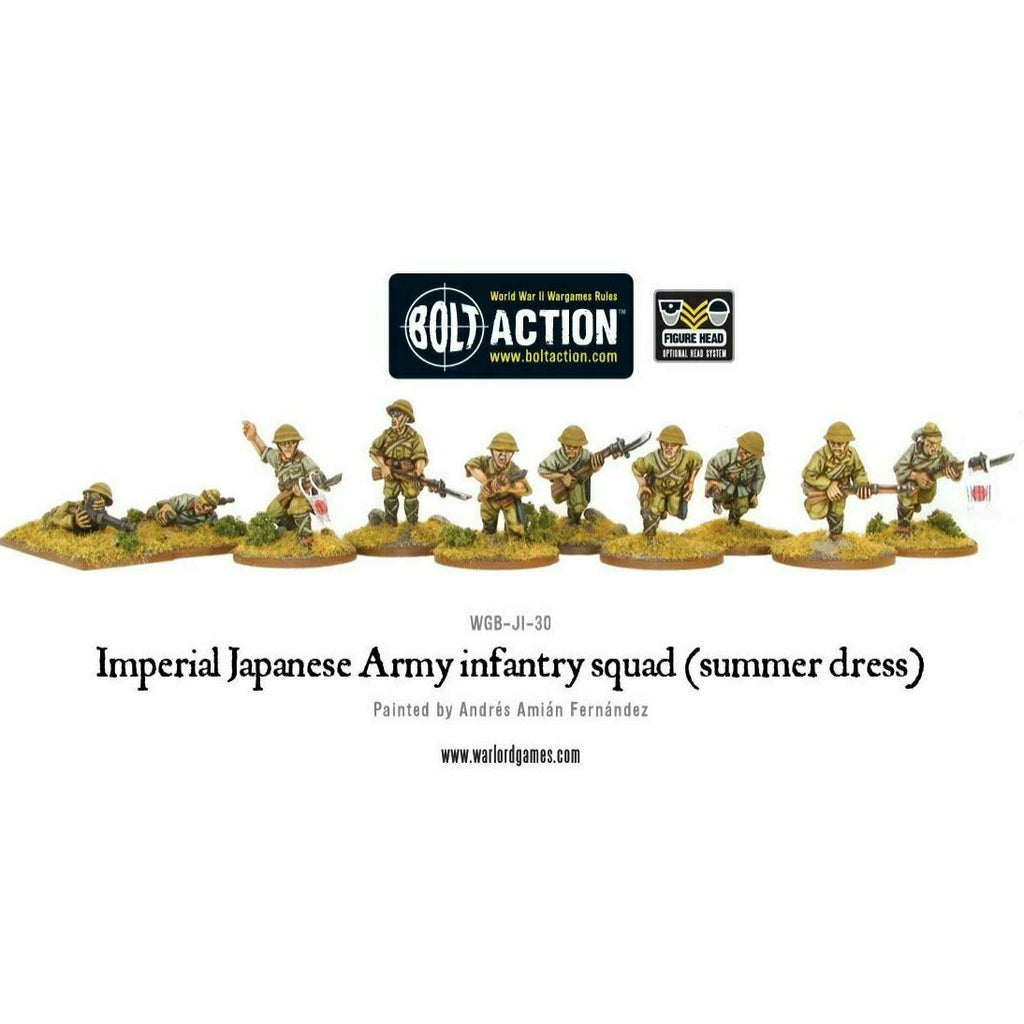 Bolt Action Imperial Japanese Army Infantry Squad  New - TISTA MINIS