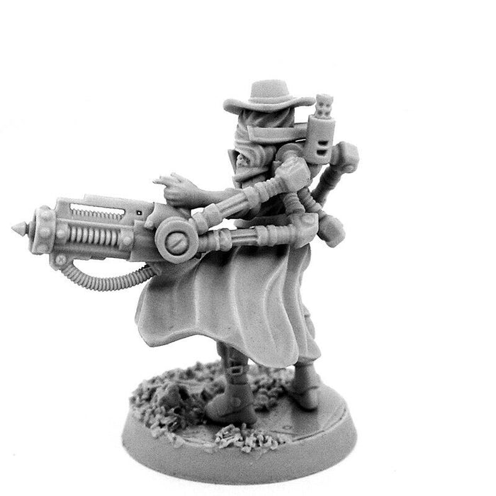 Wargames Exclusive HERESY HUNTER FEMALE INQUISITOR WITH SERVO HEAVY BEAMERS New - TISTA MINIS