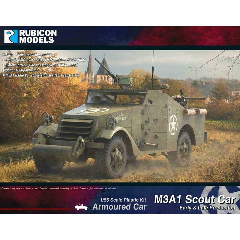 Rubicon American M3A1 Scout Car (Early & Late Production) New - Tistaminis