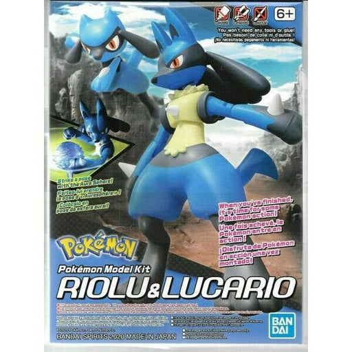 Bandai POKEMON MODEL KIT RIOLU & LUCARIO New - TISTA MINIS