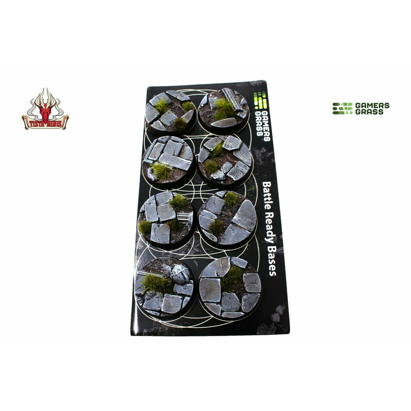 Gamers Grass Temple Bases Round 32mm (x8) - TISTA MINIS