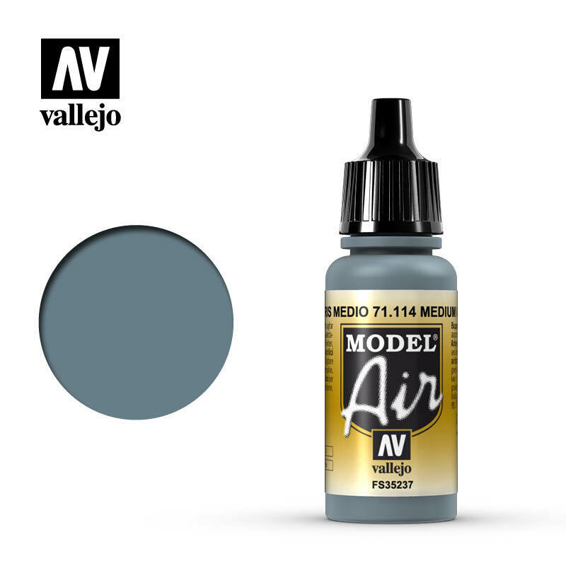 Vallejo Model Air Paint Medium Gray (71.114) - Tistaminis