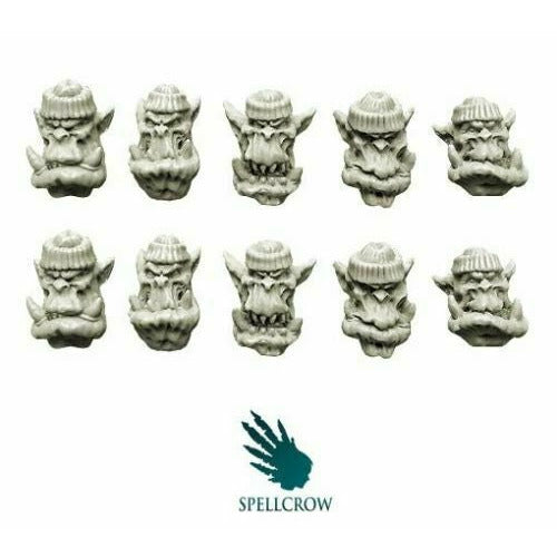 Spellcrow  Orcs Komando Heads - SPCB5121 - TISTA MINIS