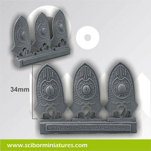 Scibor Miniatures Egyptian Big Shields New - TISTA MINIS