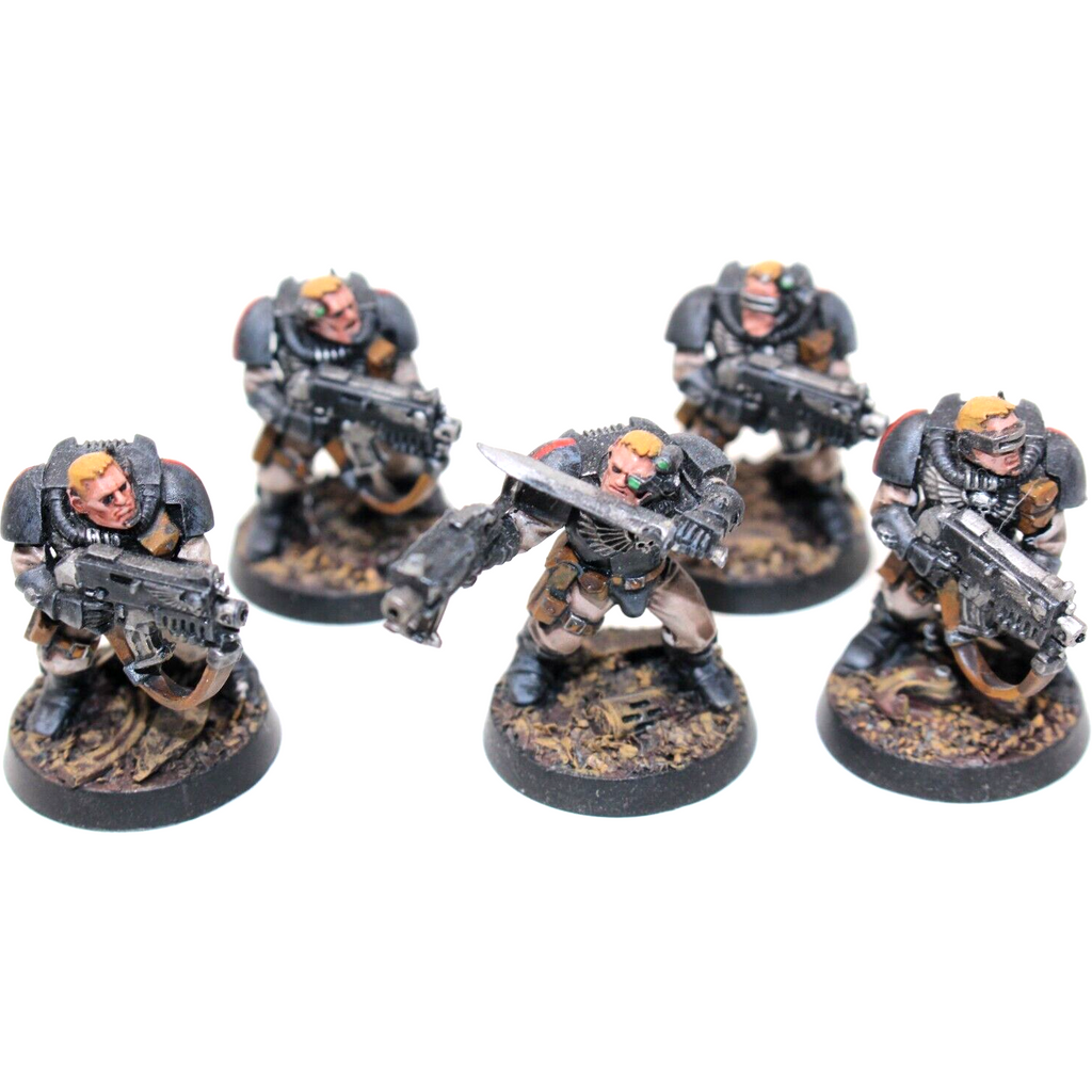 Warhammer Space Marines Scouts With Bolters Well Painted - A1 - Tistaminis