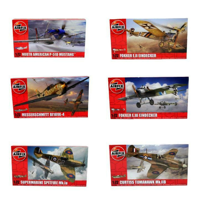 Airfix World War WW1 WW2 1:72 Fighter Planes - Multiple Options | TISTAMINIS