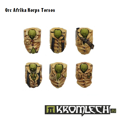 Kromlech Orc Afrika Korps Torsos New - TISTA MINIS