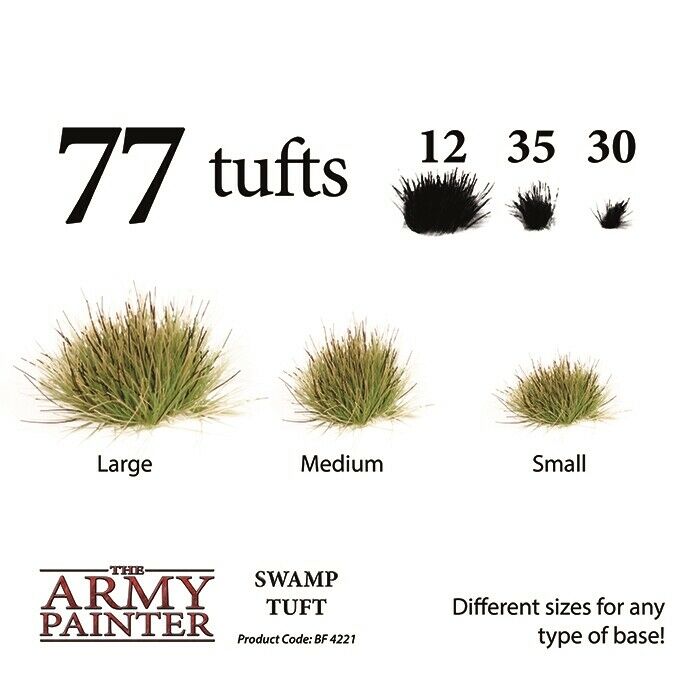 The Army Painter Battlefields XP: Miniature Diorama Tuft Scenery Base Flock - TISTA MINIS