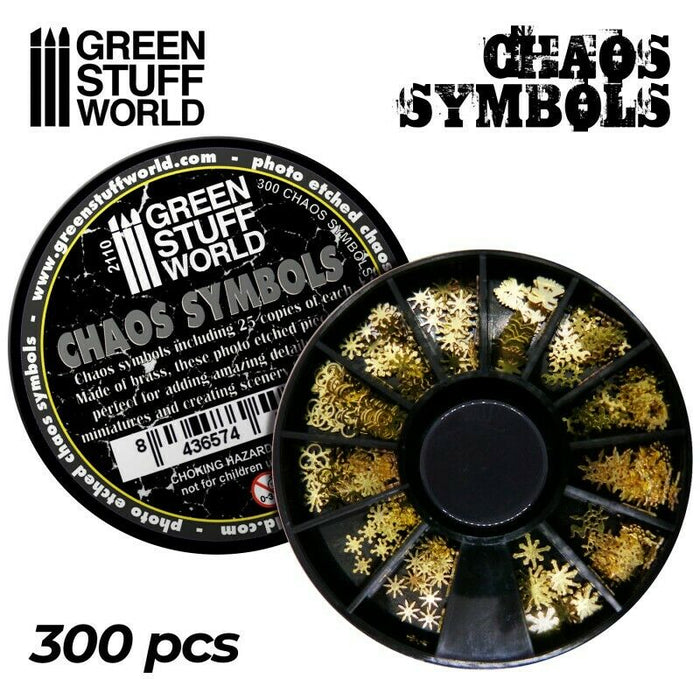 Green Stuff World Chaos Runes and Symbols New - TISTA MINIS