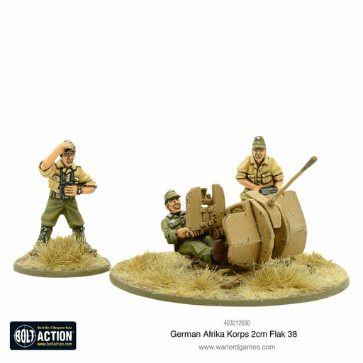 Bolt Action Afrika Korps 2cm Flak 38 New - TISTA MINIS