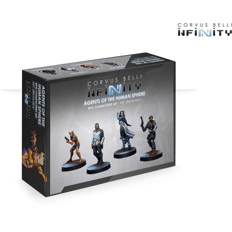 Infinity: Agents of the Human Sphere: RPG Characters Set New - TISTA MINIS