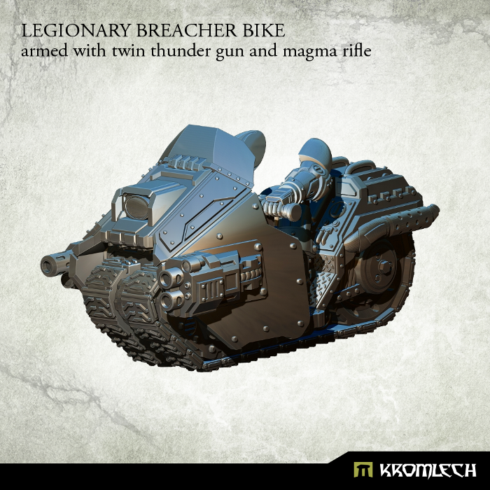 Kromlech Legionary Breacher Bike with Thunder Gun and Magma Rifle New - TISTA MINIS