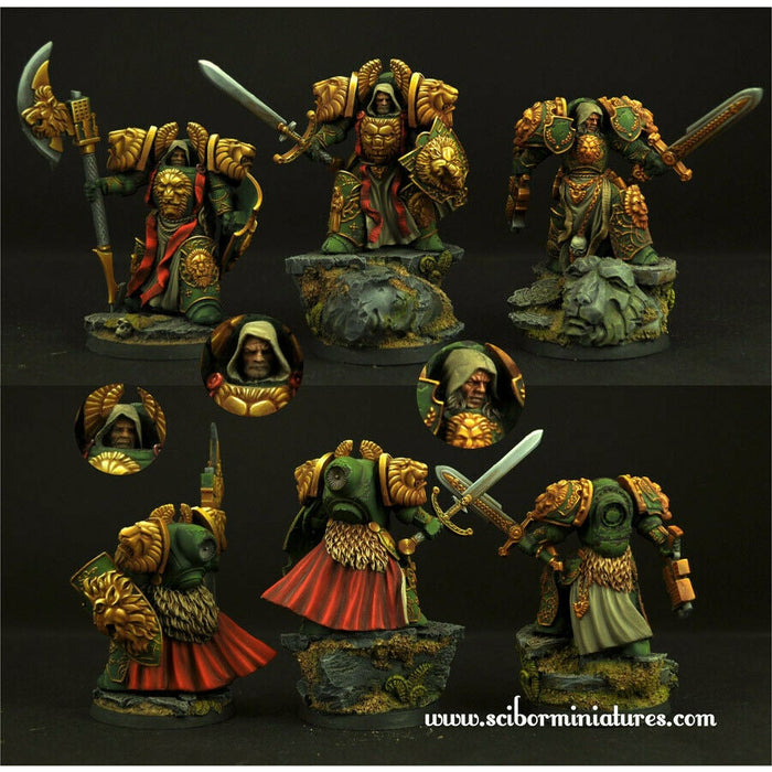 Scibor Miniatures 28mm Lion SF Knights set2 (3) New - TISTA MINIS