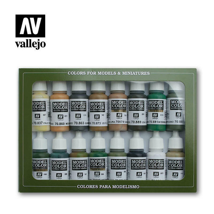 Vallejo VAL70109 COLOR SET-#9 WW2 Allies (16PC/SET) New - TISTA MINIS