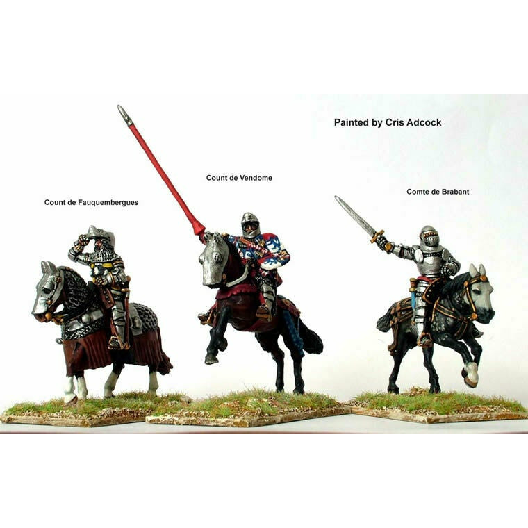 Perry Miniatures French Mounted Command at Agincourt New - Tistaminis
