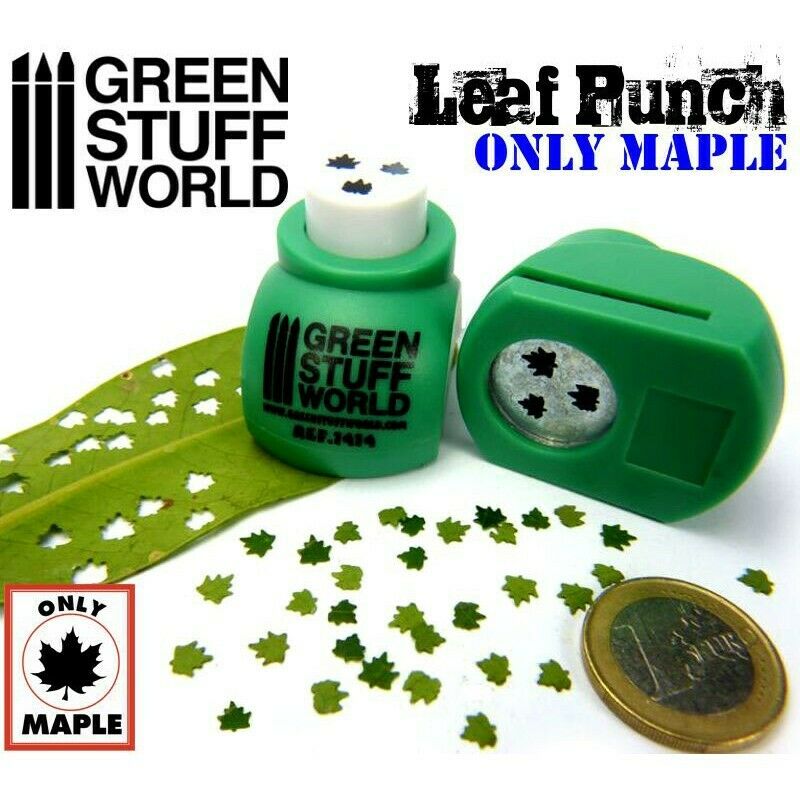 Green Stuff World Leaf Punch MEDIUM GREEN New - Tistaminis
