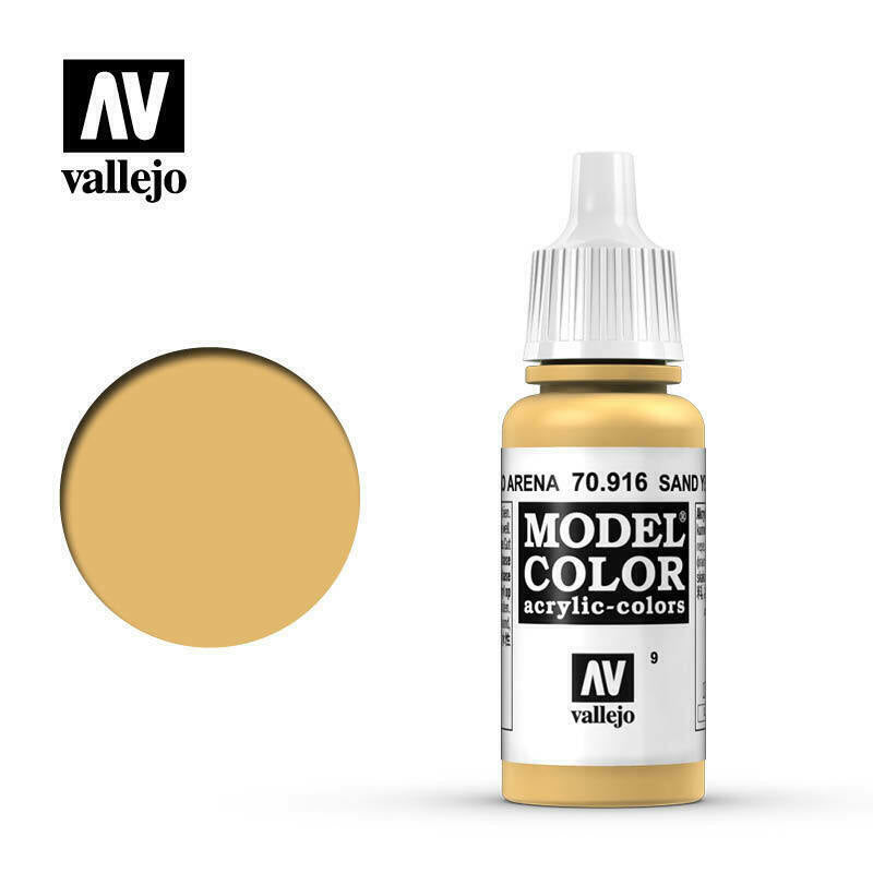 Vallejo Model Colour Paint Sand Yellow (70.916) - Tistaminis