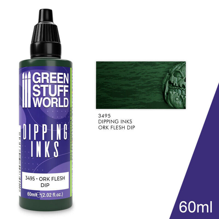 Green Stuff World Dipping ink 60 ml - ORK FLESH DIP New - Tistaminis