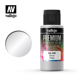 Vallejo Premium Color Paint Silver - VAL62048 - Tistaminis