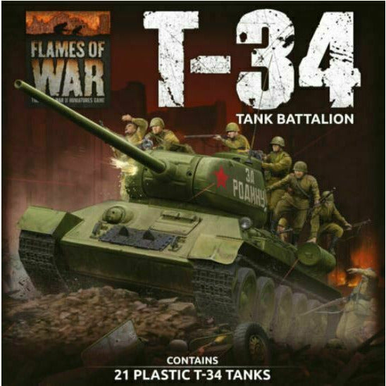 Flames of War - Soviet LW T-34 Army Deal New - TISTA MINIS