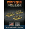 Flames of War American 57mm Anti-Tank Platoon (x3 Plastic) New - TISTA MINIS