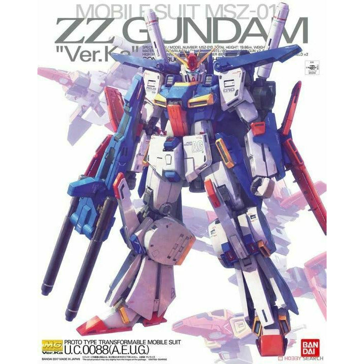 Bandai ZZ Gundam (Ver.Ka) "ZZ Gundam", Bandai MG 1/100 New - TISTA MINIS