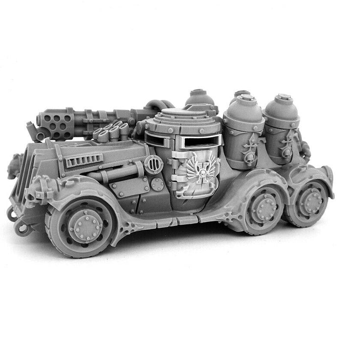 Wargames Exclusive HERESY HUNTER FEMALE ARBITRATOR WITH FLAMER CAR New - TISTA MINIS