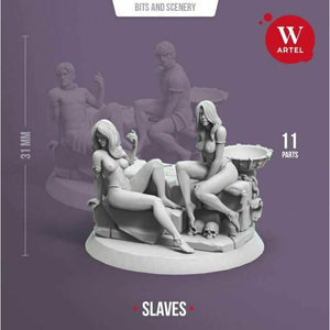 Artel Miniatures - Pair of Female Slaves (with scenery) New - TISTA MINIS