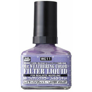 Mr. Weathering Color - Filter Liquid Violet WC11 New - TISTA MINIS