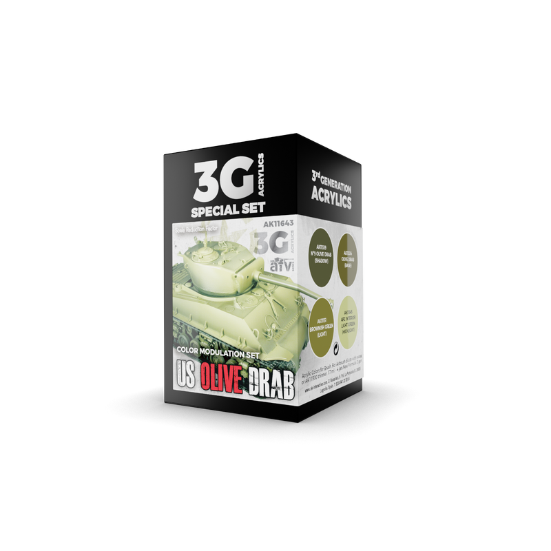 AK Interactive 3G Modulation US Olive Drab New - Tistaminis